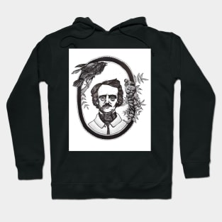 Edgar Allan Poe Illustration by Ash Claise Hoodie